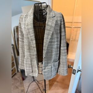 Max Studio Beige Textured Blazer